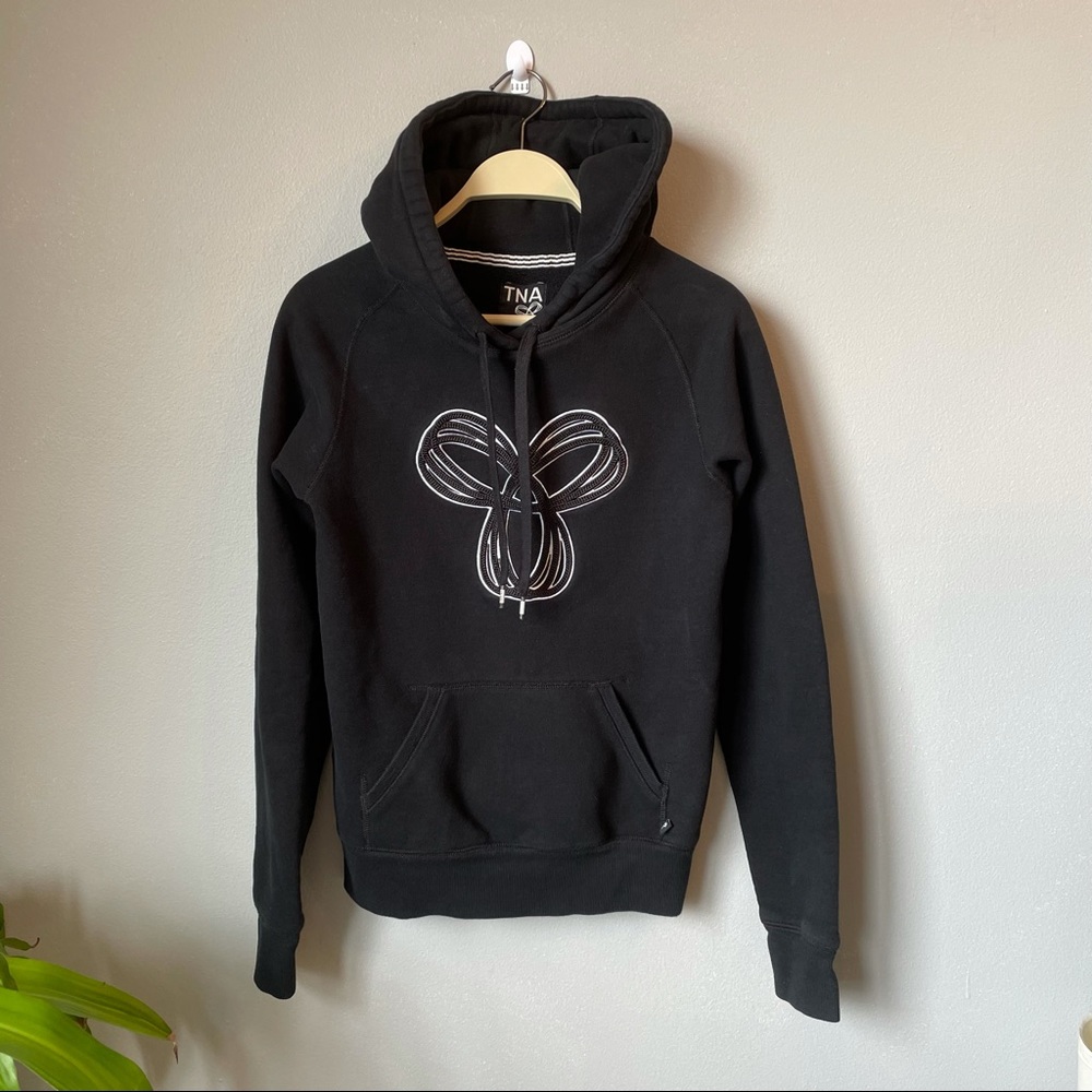 TNA hoodie sweater black size XXS